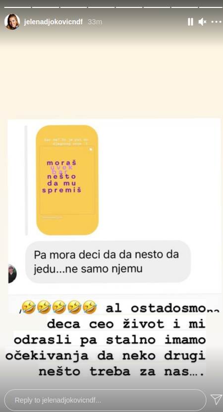Jelena Đoković o vaspitanju