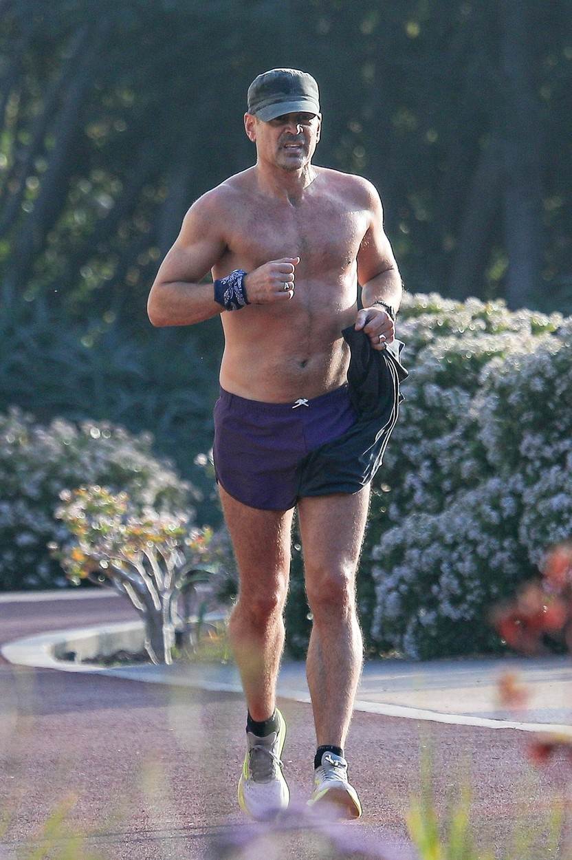 Glumac Kolin Farel uslikan tokom treninga