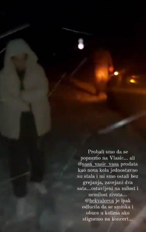 Nataša Bekvalac zavejana u snegu