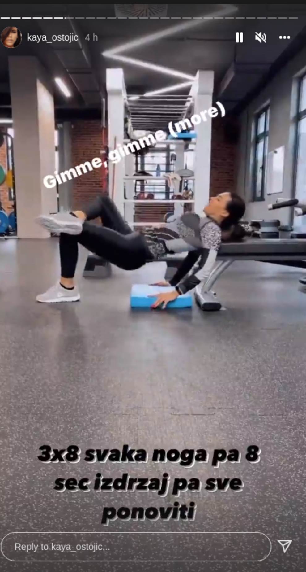 Trening Kaje Ostojić