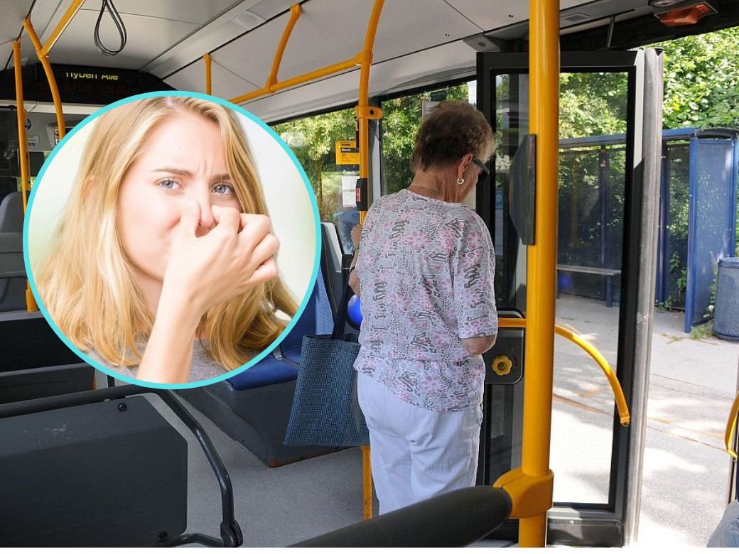 zena u autobusu gasovi