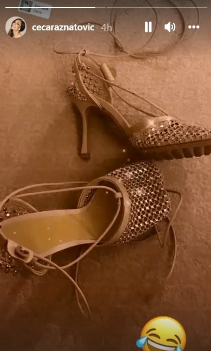 Ceca Raznatović sandale Botega Veneta