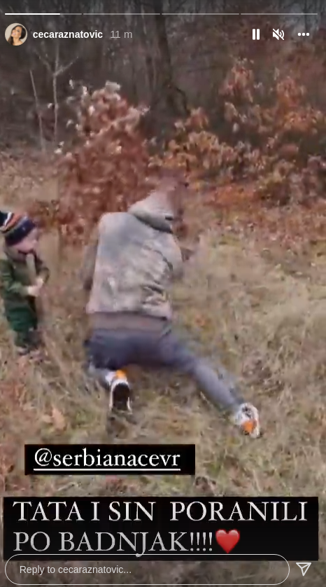 Sin Veljka Ražnatovića, Željko, s ocem je išao ranom zorom da seče badnjak.