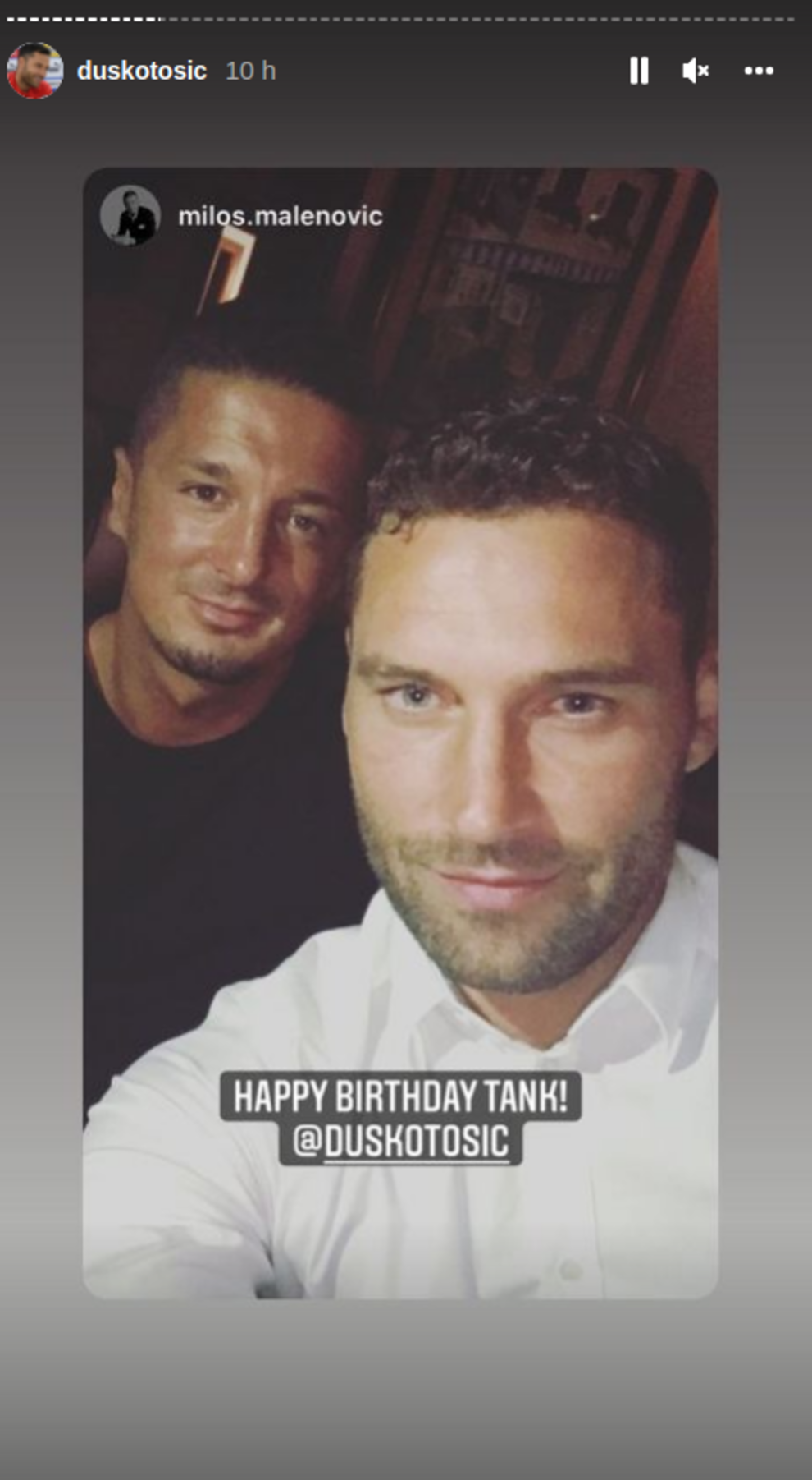 Rođendan Duška Tošića