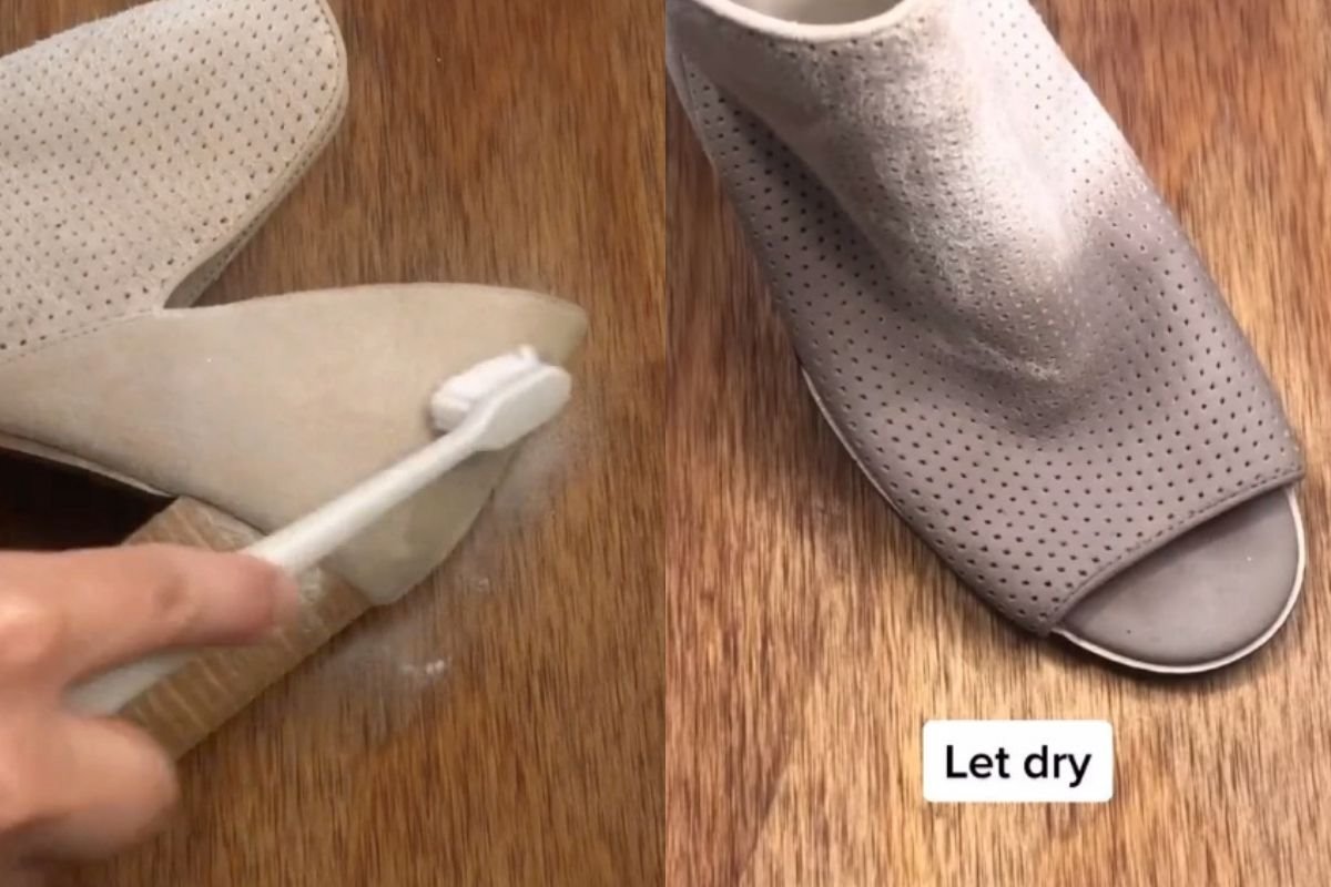 kako se cisti svetla obuca