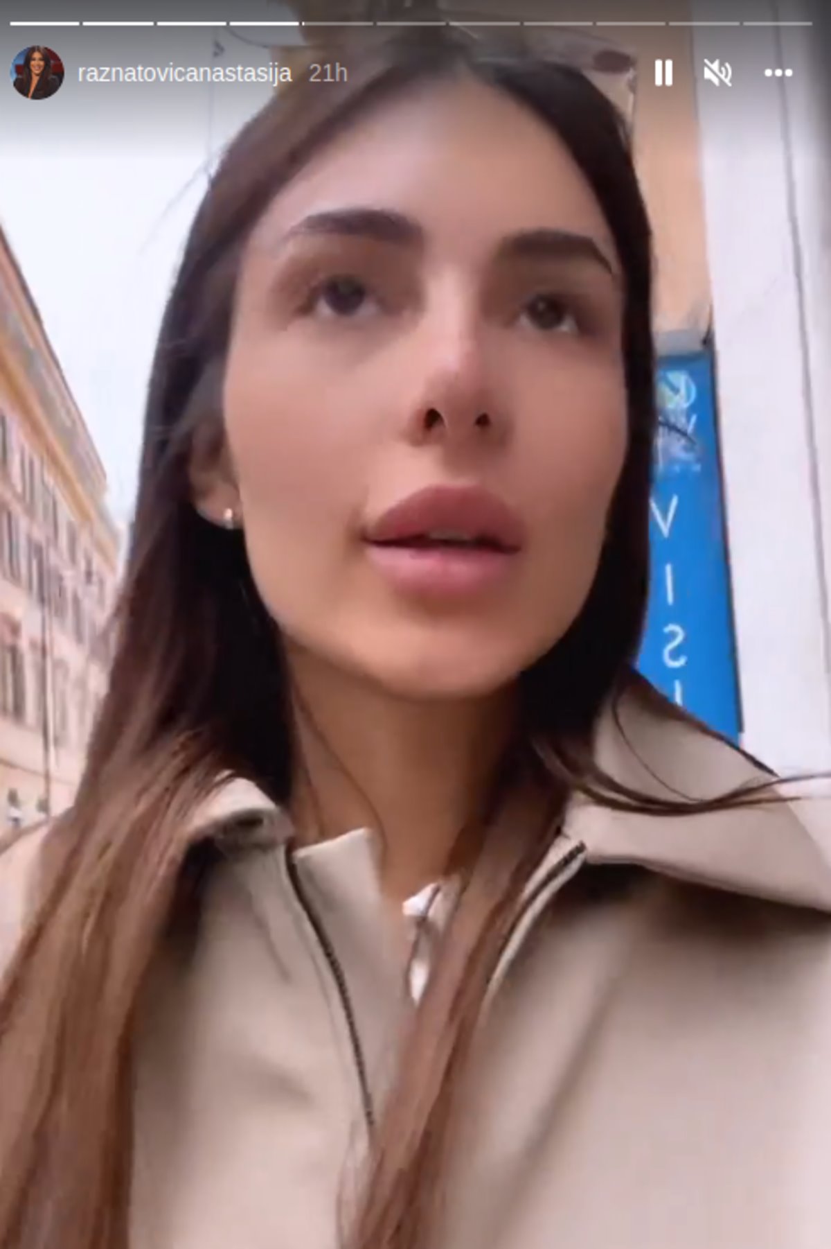 Anastasija Ražnatović u Rimu