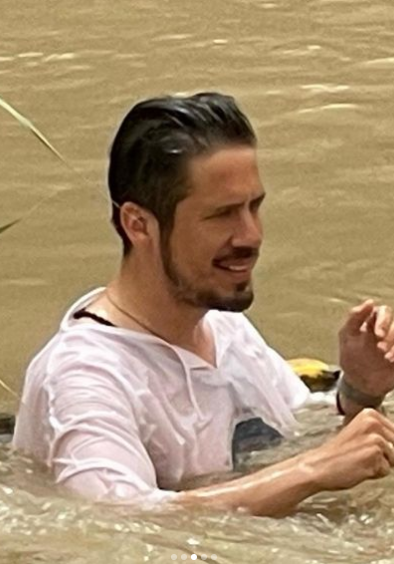 Nikola Rokvić u reci Jordan