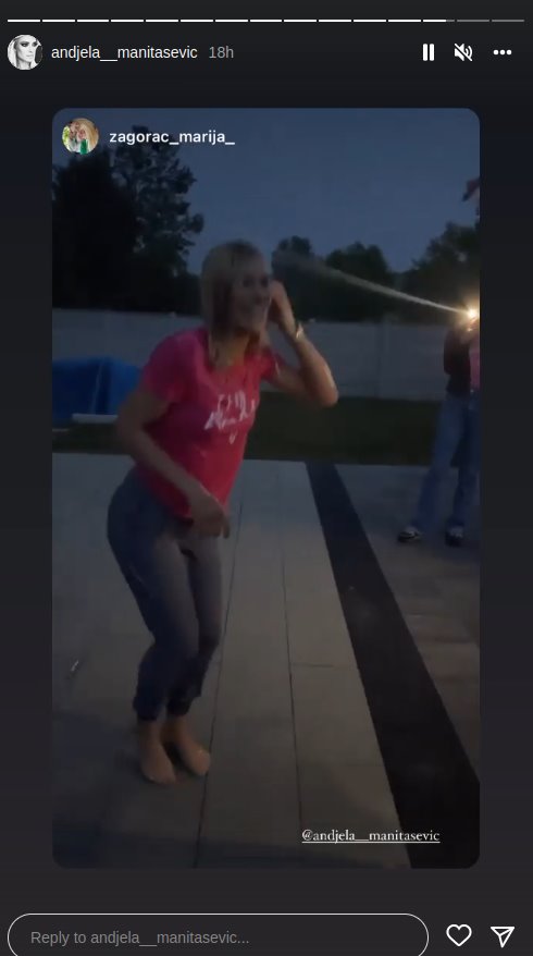 Anđela Manitašević slavi devojačko veče