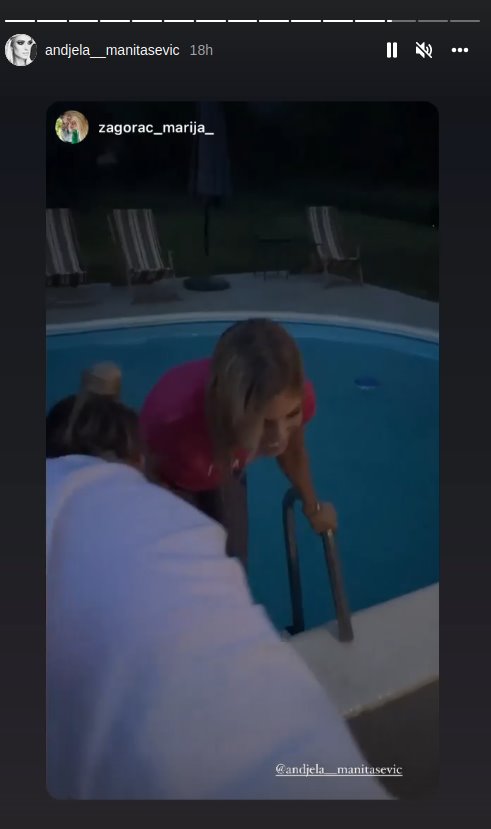 Anđela Manitašević slavi devojačko veče