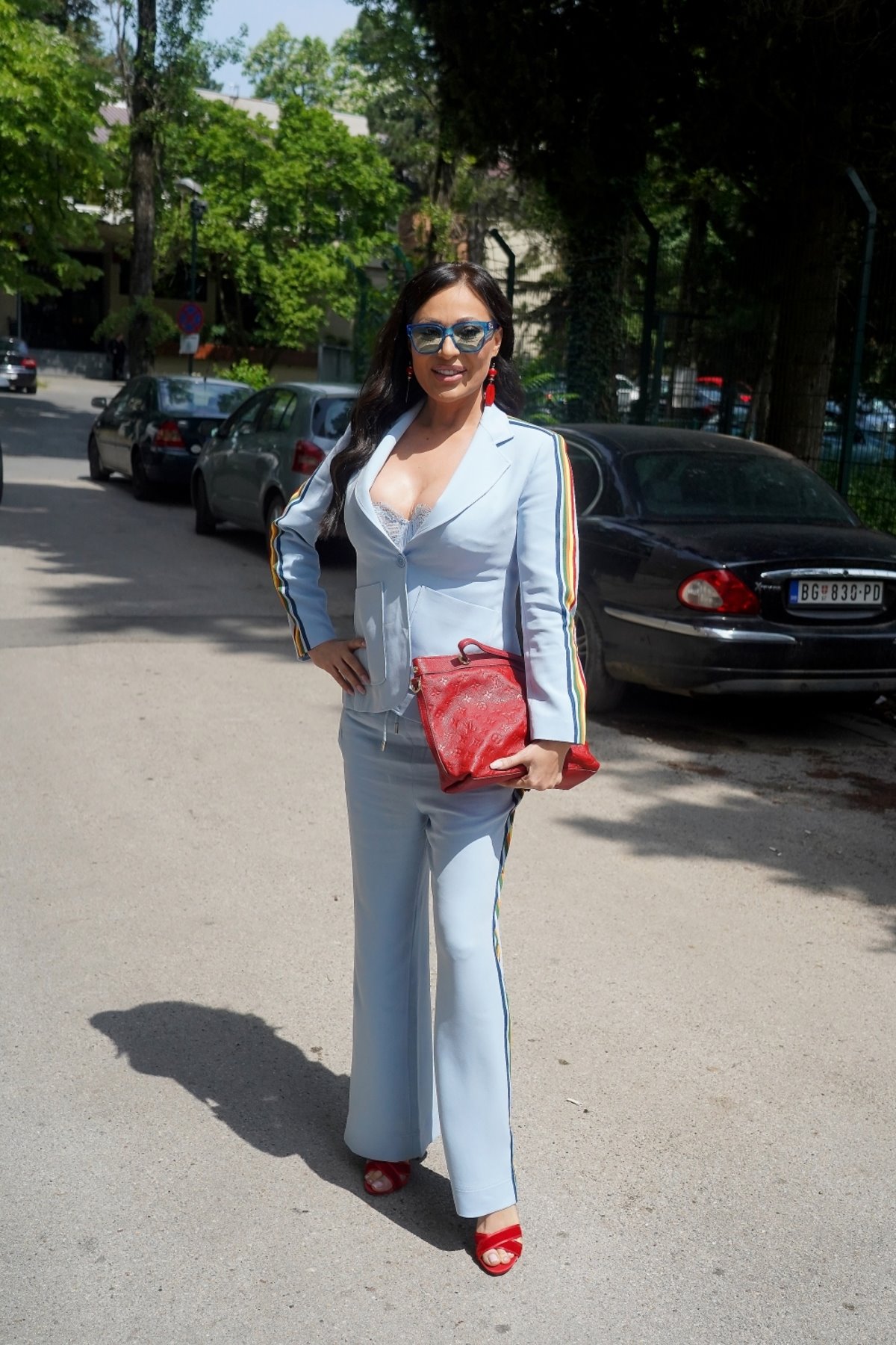 Ceca Ražnatović na snimanju Zvezda Granda