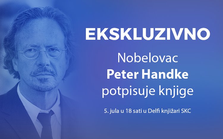 Nobelovac Peter Handke u SKC-u potpisuje knjige