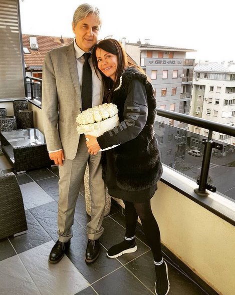 Jelena Bačić Alimpić sa mužem
