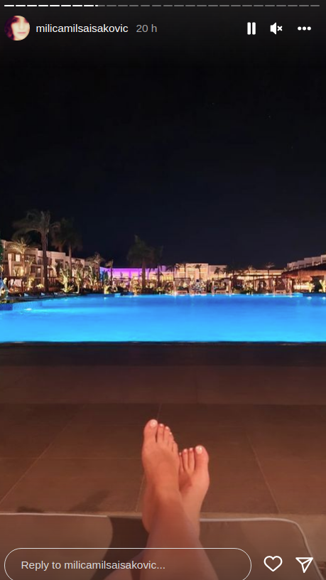 Milica Milša i Žarko Jokanović na odmoru