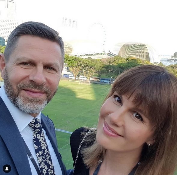 Maja Nikolić sa mužem Aleksandrom