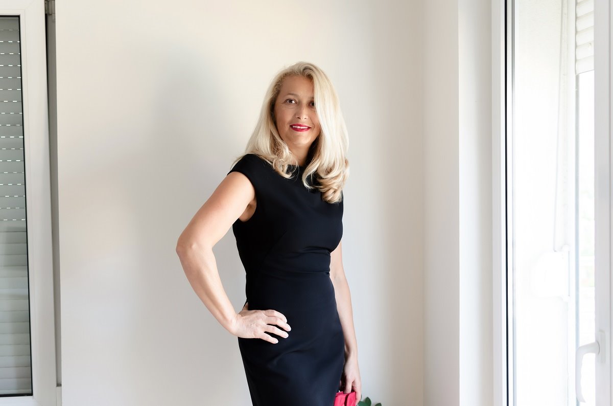 Žena, moda, haljina