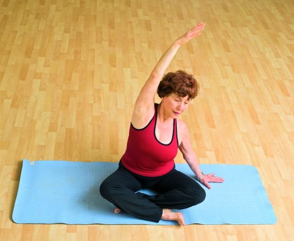 Vežbe joge u zagrejanoj prostoriji