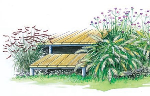 Podijum u bašti sa čarobnom pogledom