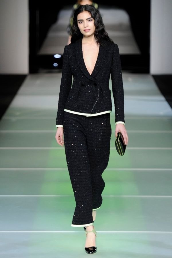 Armani: modna pobeda sivog flanela