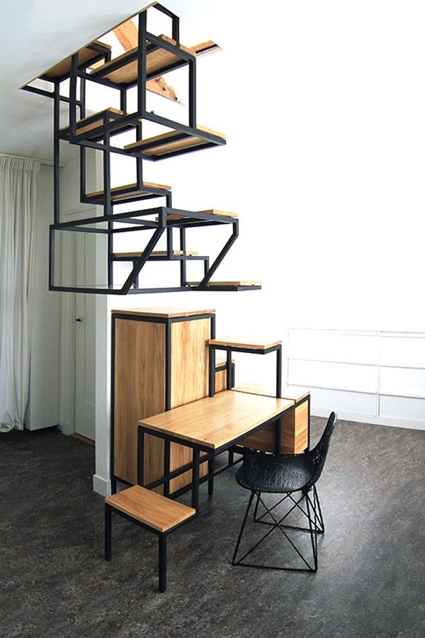 Originalno stepenište služi i kao radni prostor