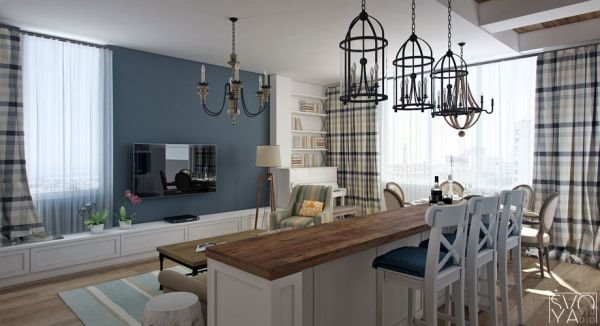 Moderan stan sa detaljima od kovanog gvožđa