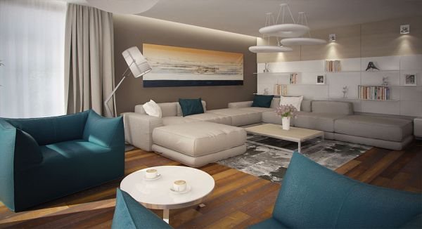 Dva predloga za uređenje dnevne sobe: neutralna i crno-bela varijanta