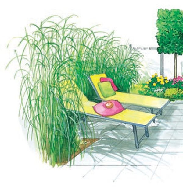 Dva kutka za odmor u malom dvoristu