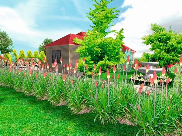 Predlog za otmenu baštu sa fontanom na ulazu