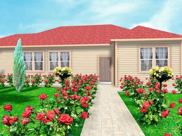 Predlog za otmenu baštu sa fontanom na ulazu