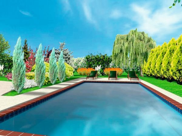 Predlog za otmenu baštu sa fontanom na ulazu