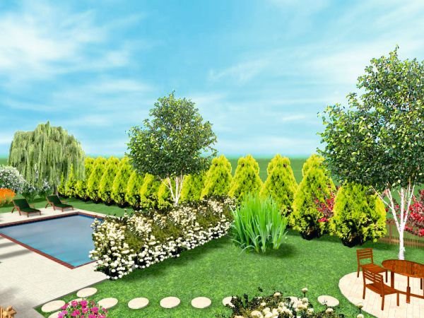 Predlog za otmenu baštu sa fontanom na ulazu