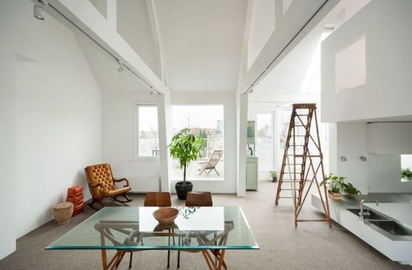 Moderno potkrovlje u Amsterdamu: renoviranjem do više prostora i dnevnog svetla