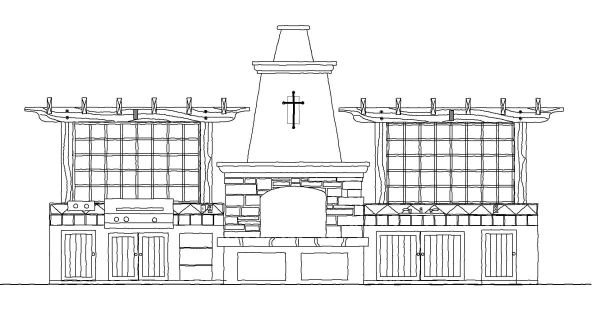 Savršen plan za kuhinju na terasi - roštilj i ognjište