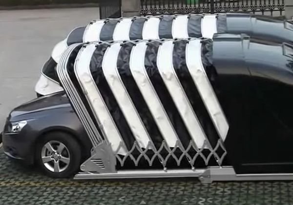 Novi izum za parkiranje: praktična montažna garaža za vaš automobil (FOTO + VIDEO)