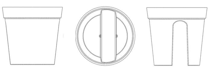 Lake saksije neobičnog oblika