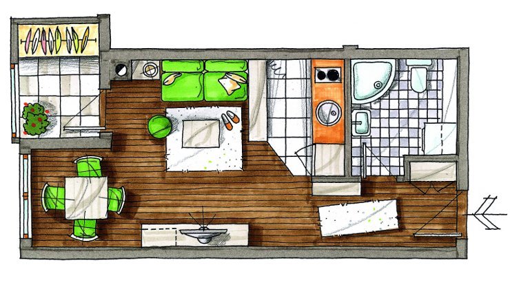 Udoban raspored u malom stanu