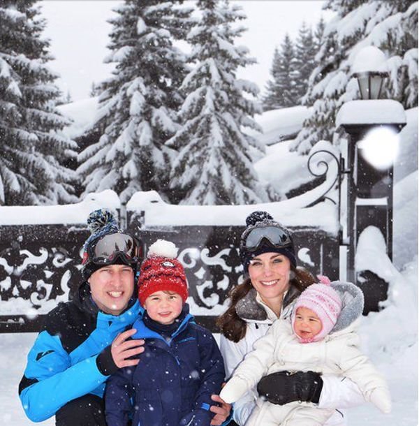 Kraljevski godišnji odmor u francuskim Alpima: Kejt Midlton i princ Vilijam objavili fotografije sa porodičnog skijanja (FOTO)
