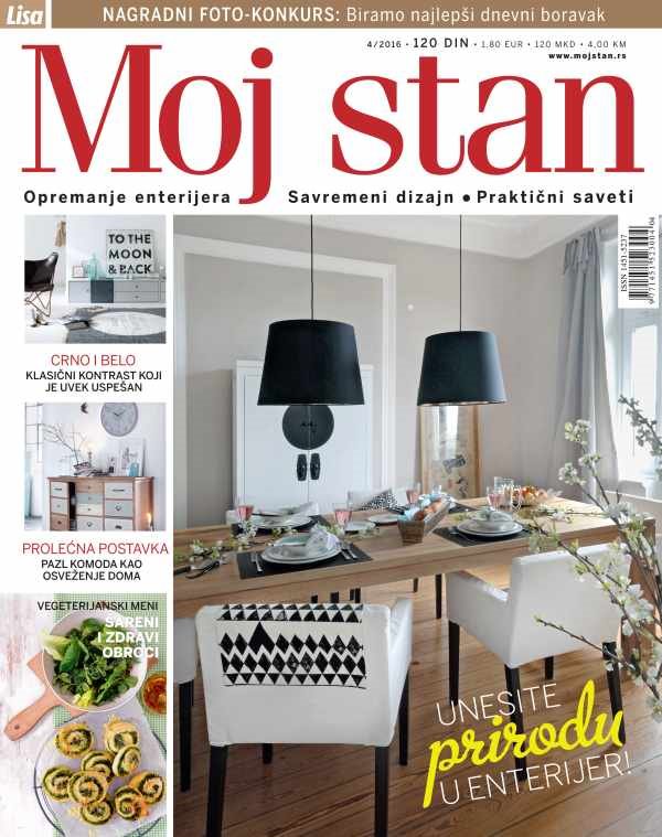 Novi broj magazina MOJ STAN: Nagradni konkurs i najnoviji modeli kuhinja (APRIL 2016)