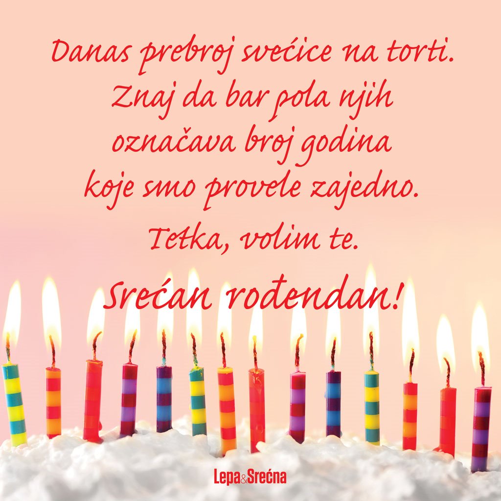 NAJLEPŠE PORUKE I ČESTITKE NAMENJENE TETKAMA: Srećan rođendan, tetka! (GALERIJA ČESTITKI)