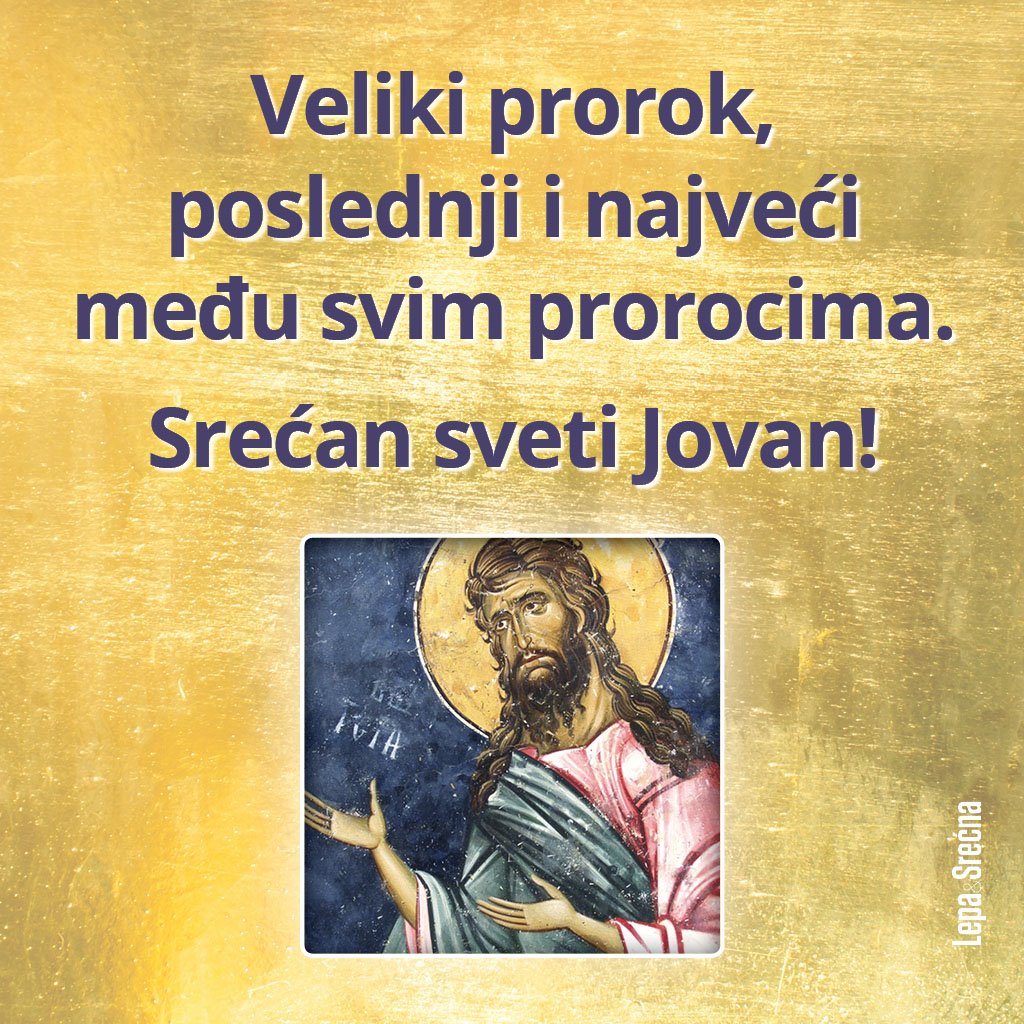 cestitke za slavu sveti jovan