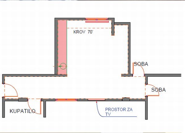 Mala kuhinja sa klupom za sedenje