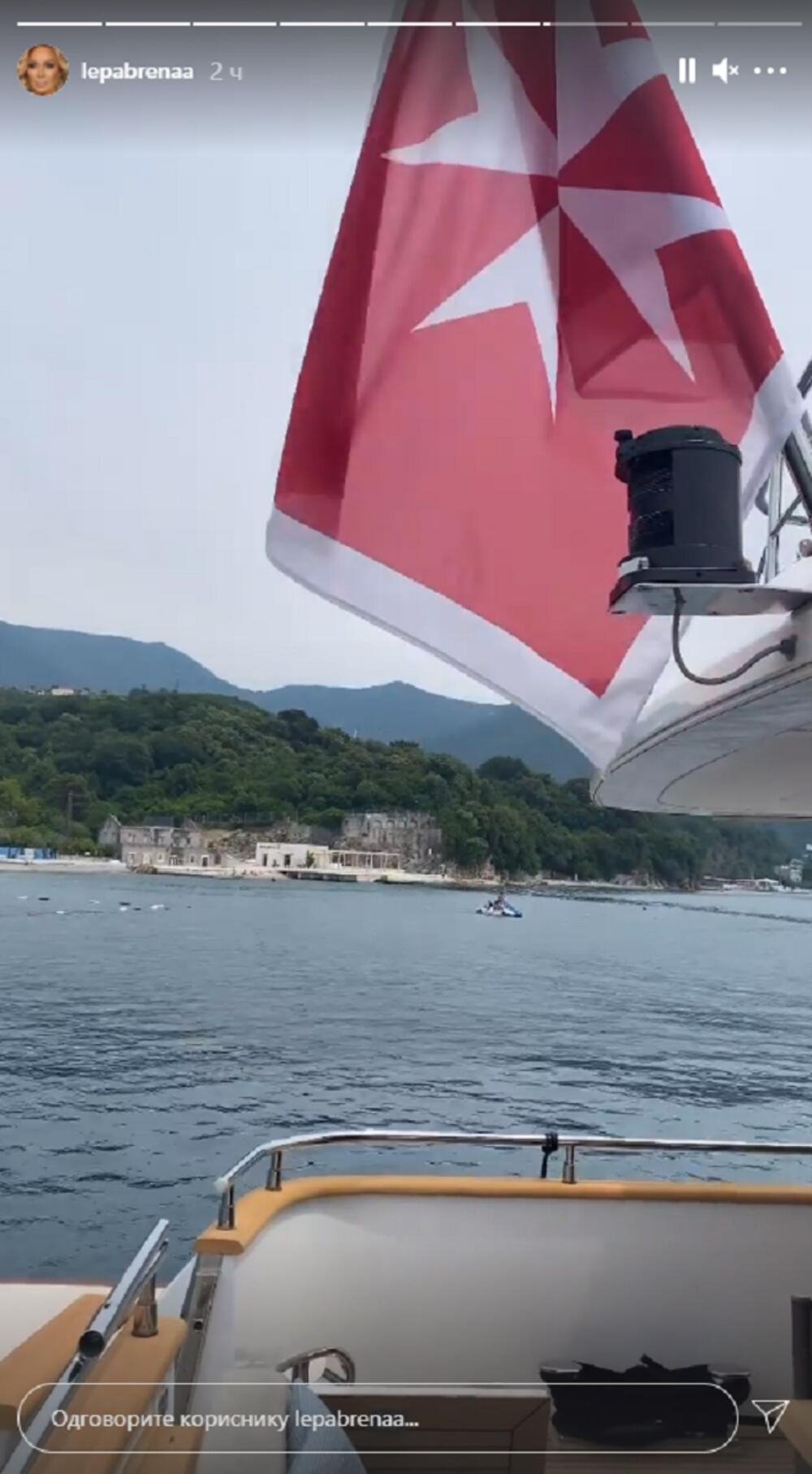 lepa brene boba zivojinovic jahta