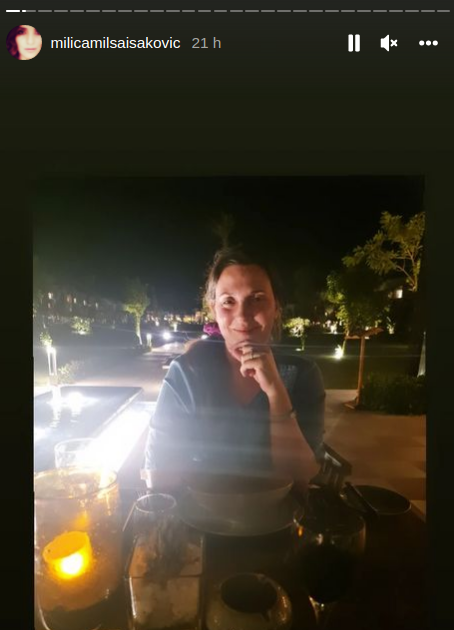 Milica Milša i Žarko Jokanović na odmoru