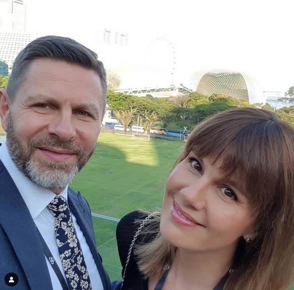 Maja Nikolić sa mužem Aleksandrom