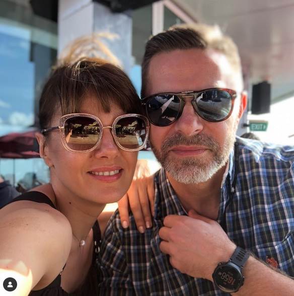 Maja Nikolić sa mužem Aleksandrom