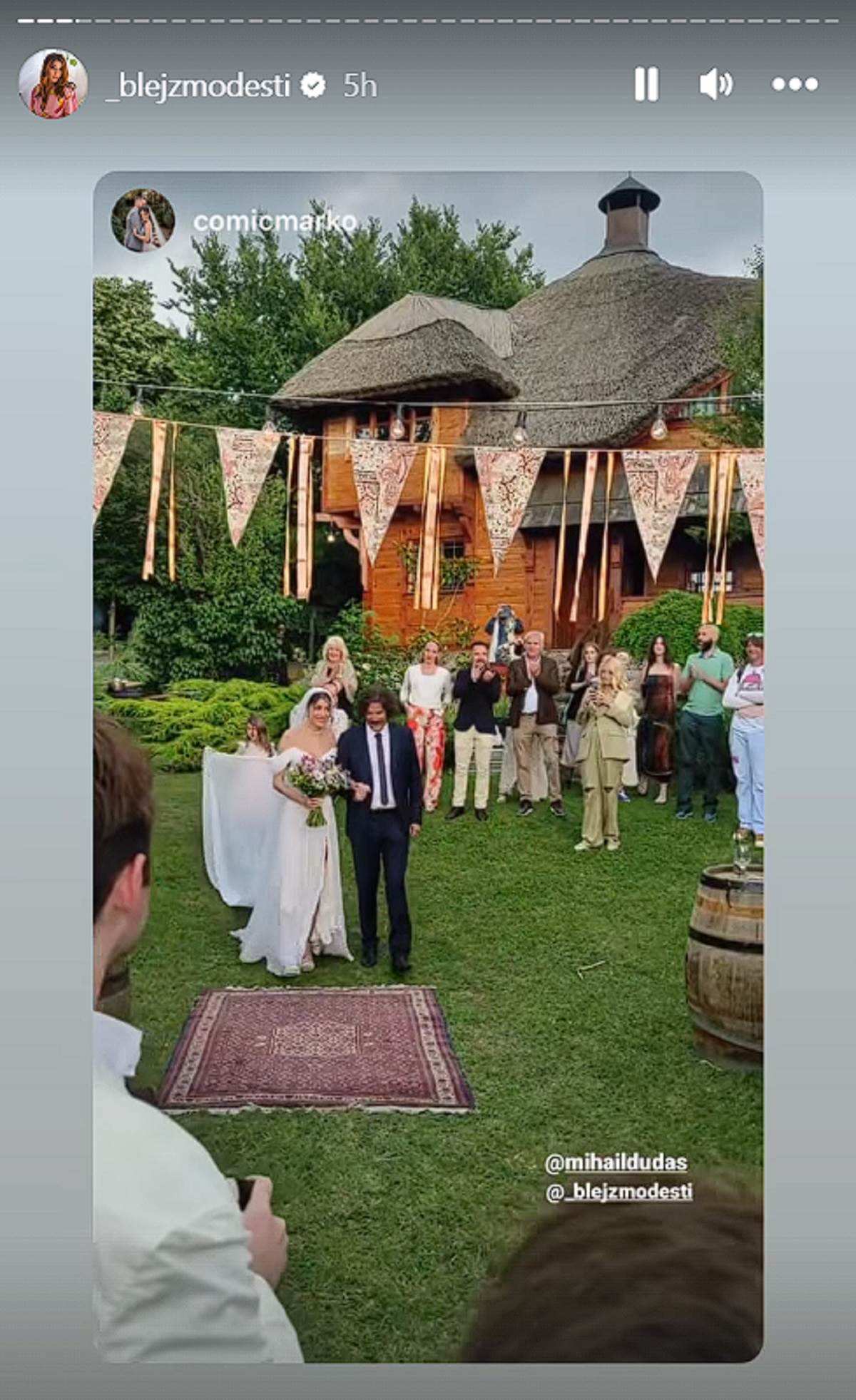 Anđela Jovanović i Mihail Dudaš - venčanje