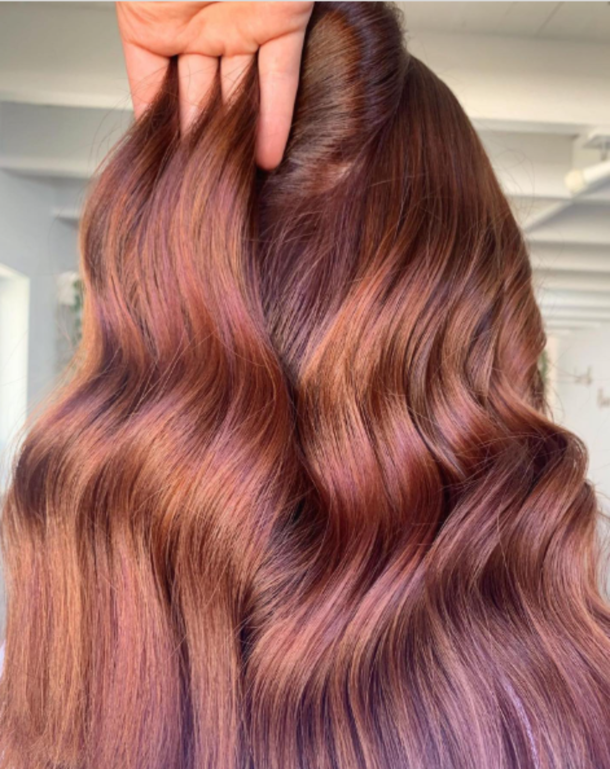 Roze bakarna boja kose