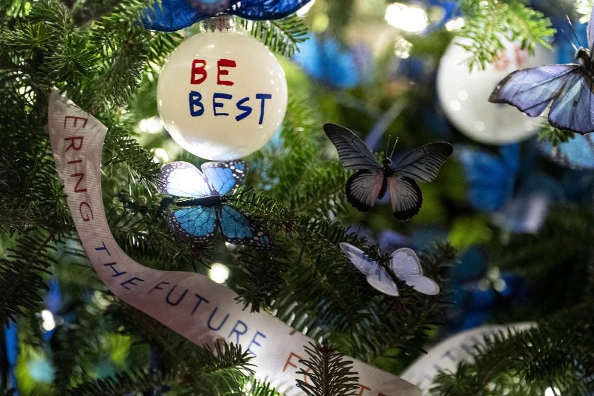 Novogodišnja dekoracija u Beloj kući