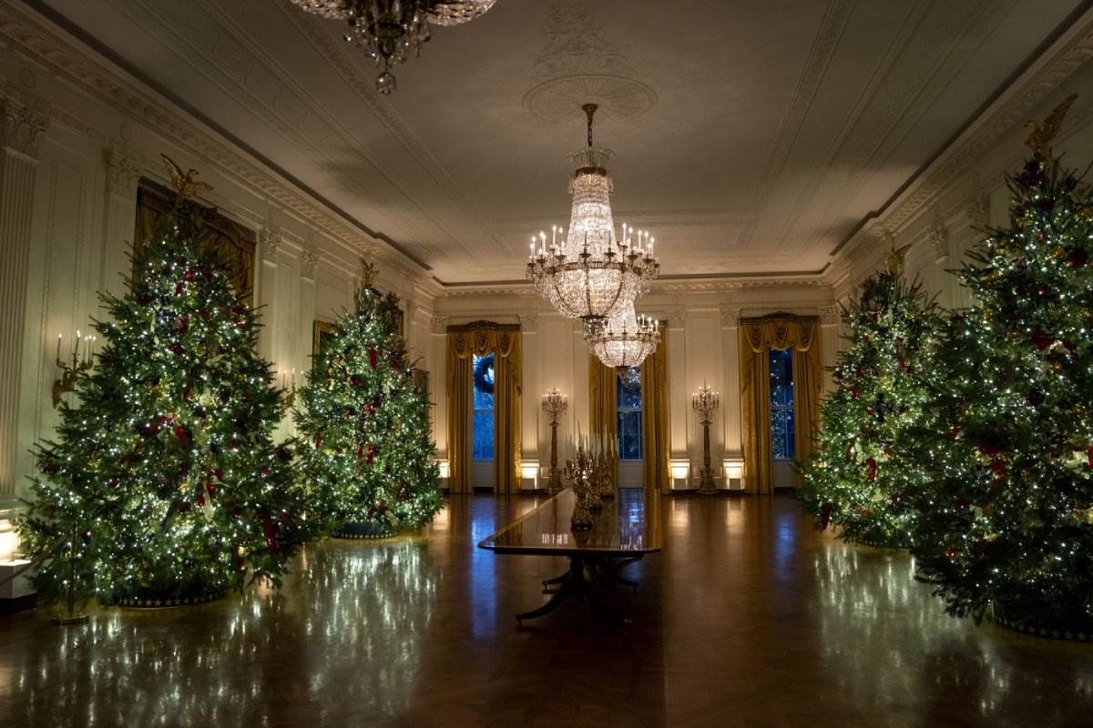 Novogodišnja dekoracija u Beloj kući