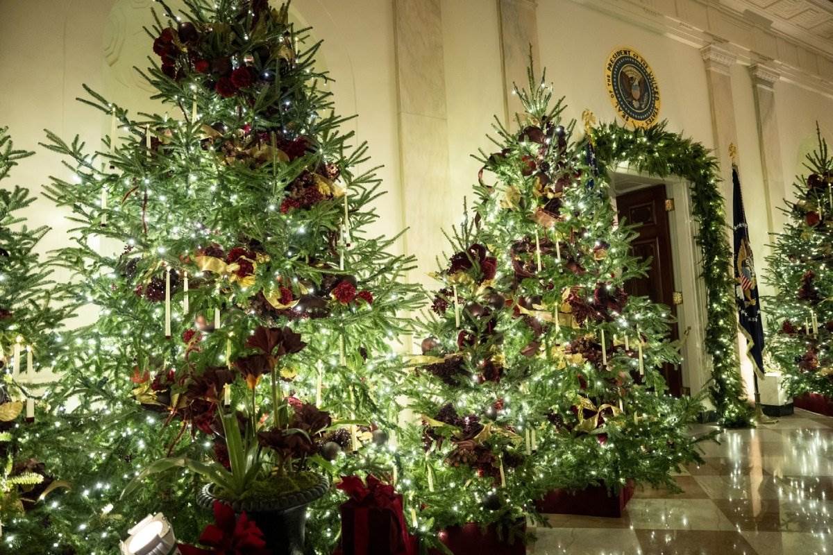 Novogodišnja dekoracija u Beloj kući