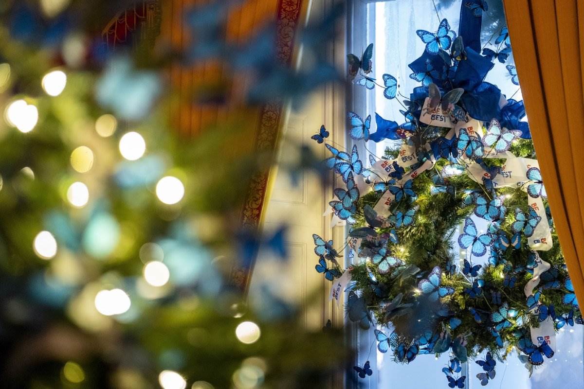 Novogodišnja dekoracija u Beloj kući